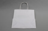 Paper Carry Bags White 140+80x210mm - 50 pcs