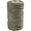 Macramé cord, moss green, L: 55 mtr, D: 4 mm, 330 g 