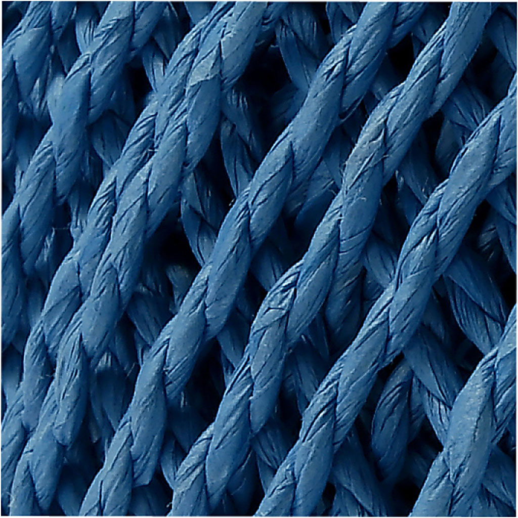 Paper Yarn Dark Blue 2.5 - 3 mm thick - 150 gram