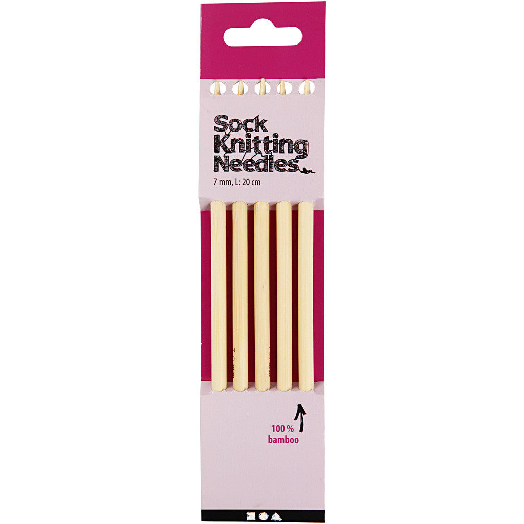 Brain needles Bamboo, size 7, 200mm long -1 set
