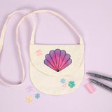 Shoulder Bags, size 15x14 cm, 110 g/m2, Light natural, seashell 