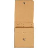 Faux Leather Shoulder Bags 13x18cm, Light Brown, thickness 350 g - 1 pc
