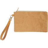Faux Leather Clutch Bags 21x18cm, Light Brown, thickness 350 g - 1 pc
