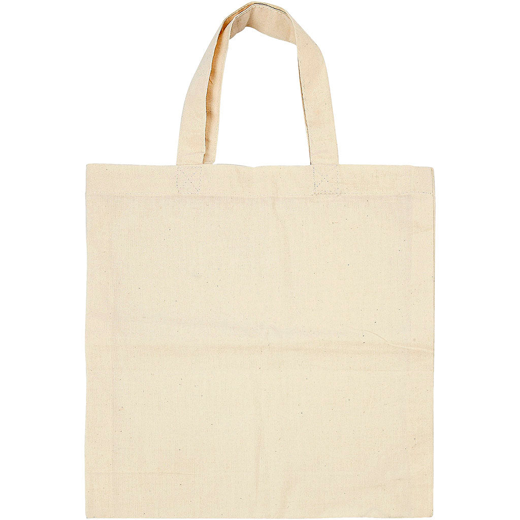 Shopping Bags, size 27.5x30cm, 135 g/m2, Light natural 
