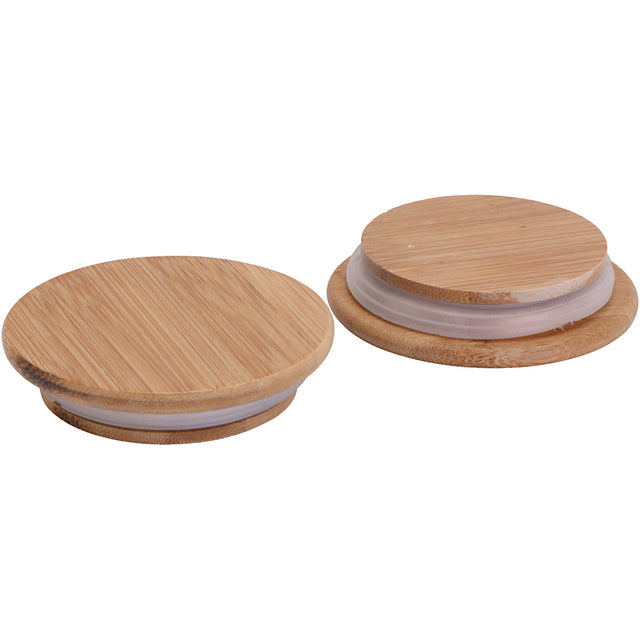 Wooden lid with rubber seal, Dia. 9 cm 