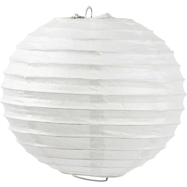 Rice paper lamp, white, Round, D: 35 cm 