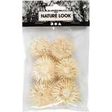 Dried flower heads, D: 3-5 cm - 6 pcs