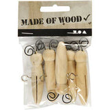 Butterfly Body, L: 5.5 cm, D: 15 mm, pine - 5 sheets