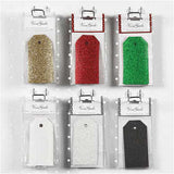 Manila Labels Glitter Div Colours 50x100mm - 6x10 pcs