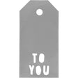 Manila Labels TO YOU Silver 50x100mm 