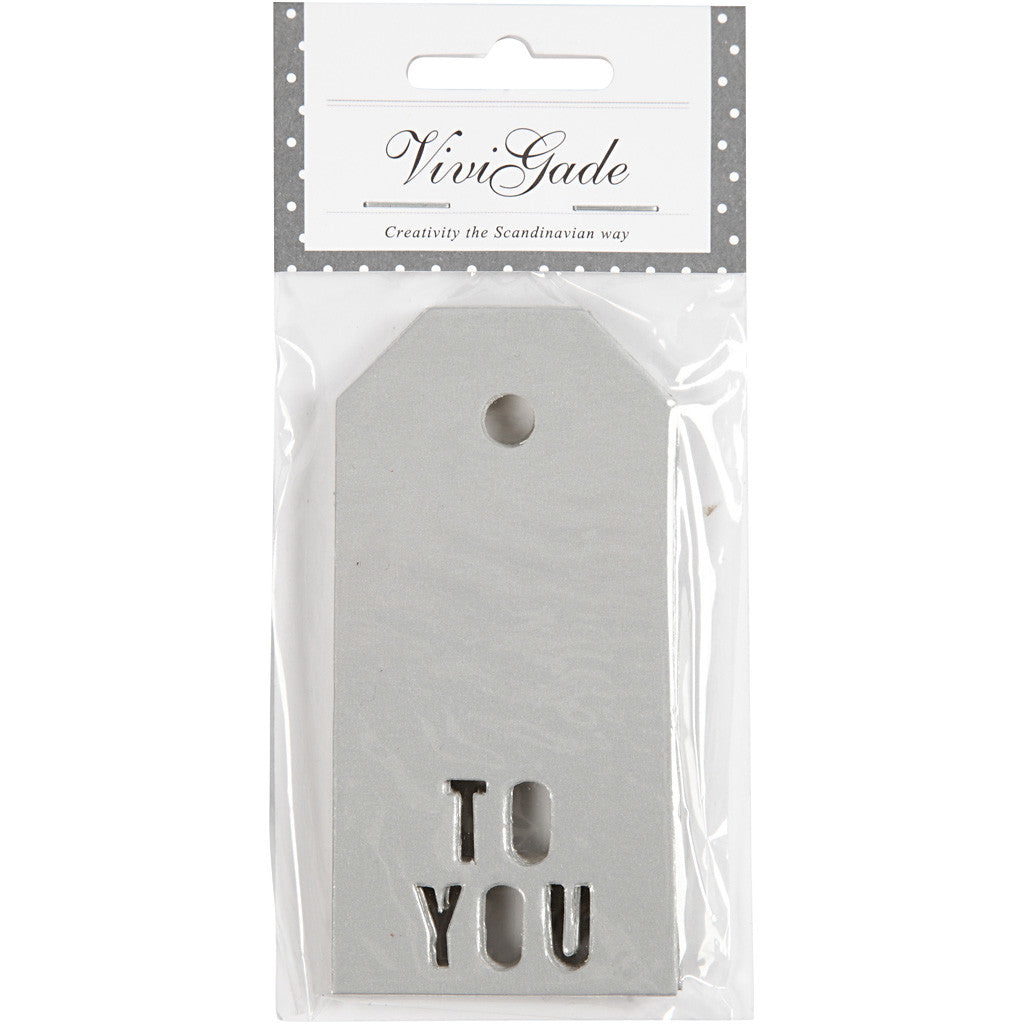 Manila Labels TO YOU Silver 50x100mm - 15 pcs