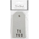 Manila Labels TO YOU Silver 50x100mm - 15 pcs