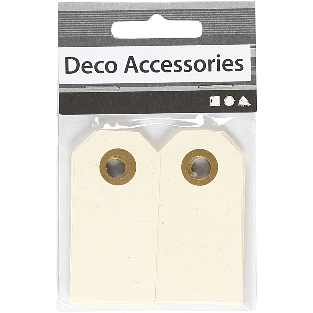 Manila Labels Natural 30x60mm - 30 pcs