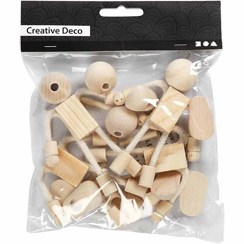 Flexi Figures, H: 12 cm, mixed wood - 4 sets