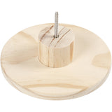 Coat Hook, round, D: 15 cm, depth 4.5 cm, pine - 1 pc