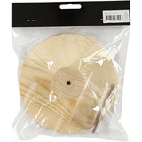 Coat Hook, round, D: 15 cm, depth 4.5 cm, pine - 1 pc