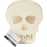 Skull, H: 13,5 cm, depth 3 cm, W: 11,5 cm - 1 pc