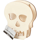 Skull, H: 13,5 cm, depth 3 cm, W: 11,5 cm - 1 pc