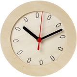 Watch White Wooden Frame, D: 15 cm, plywood - 1 pc