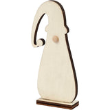 Christmas gnome, H: 10 cm, depth 1,5 cm, W: 4,5 cm, thickness 3 mm 