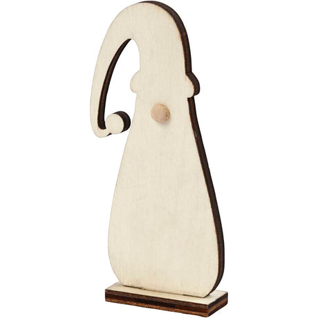 Christmas gnome, H: 10 cm, depth 1,5 cm, W: 4,5 cm, thickness 3 mm 