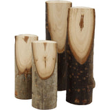 Decorative tree branch cut at an angle, H: 8 cm, Dia. 2,5-3,5 cm - 15 pcs