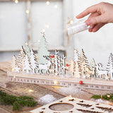 Advent countdown, H: 12 cm, L: 40 cm, W: 3,6 cm - 1 pc