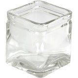Square Candle Holder, H: 80mm, size 75x75mm 