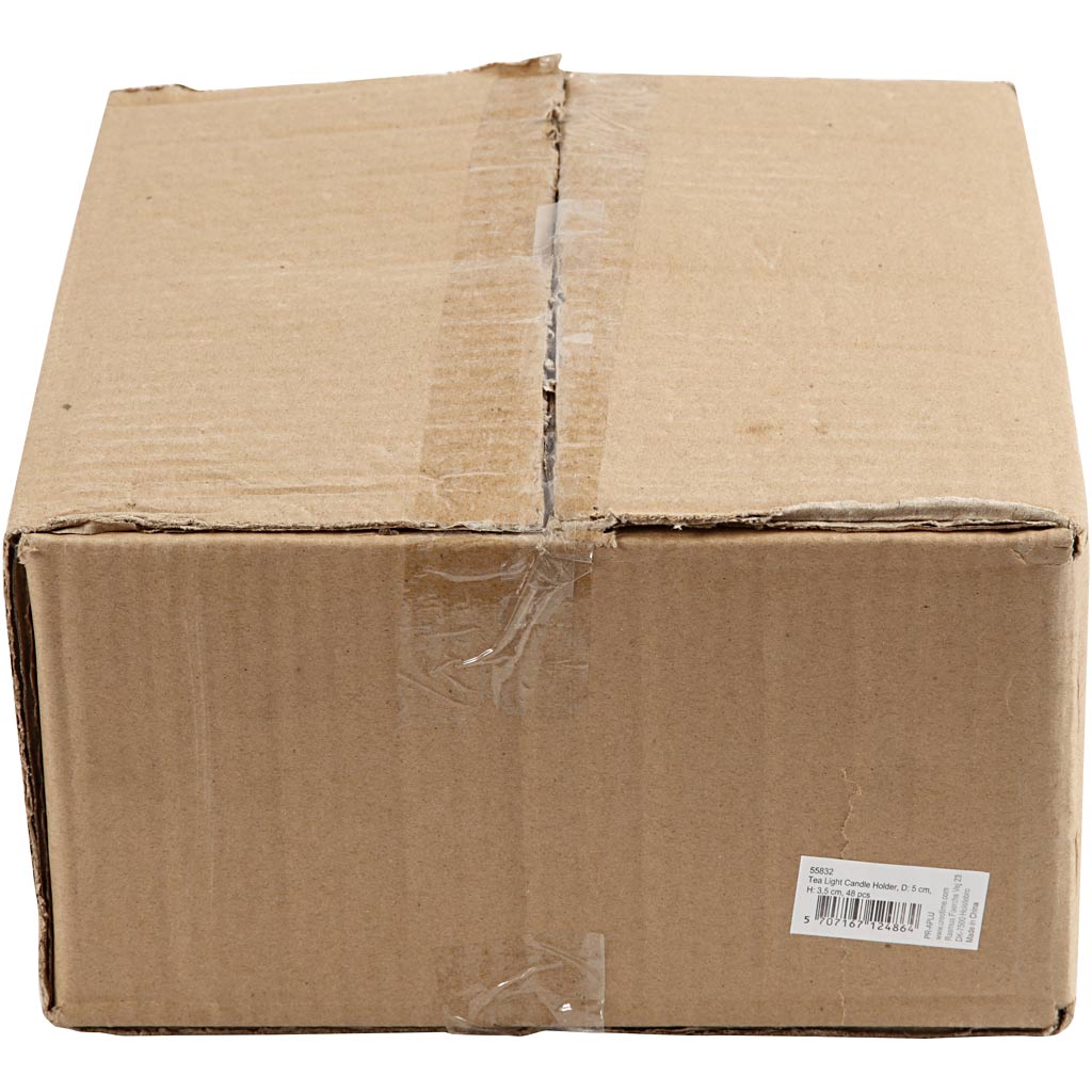 Tea Light Candle Holder, H: 32mm, D: 50mm - 48 pcs