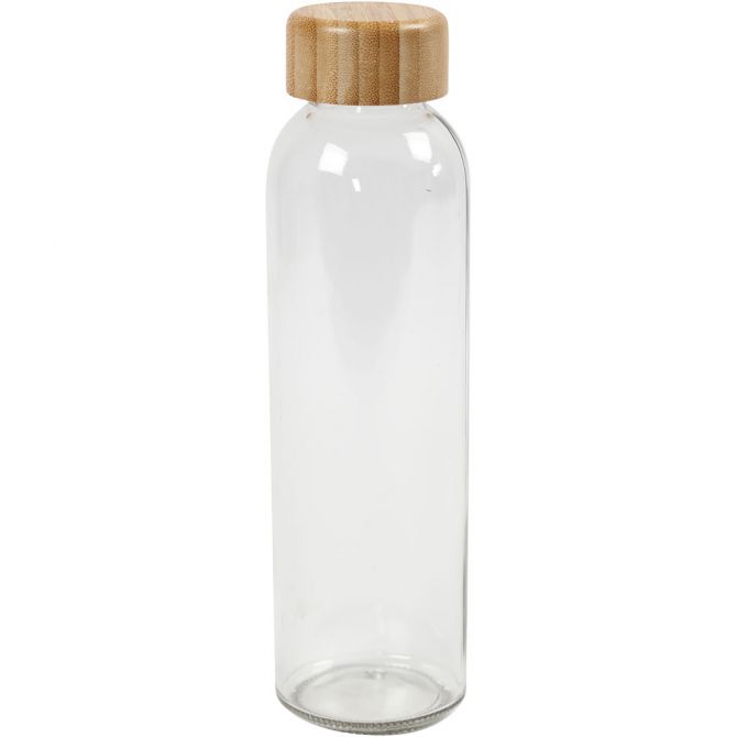 Water bottle, H: 22 cm, Dia. 6,7 cm, 500 ml - 1 pc