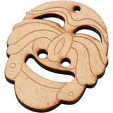 Masks for hanging, size 5.5-7 cm, thickness 4 mm, MDF - 24 pcs