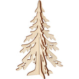Christmas Tree, H: 20 cm, W: 13 cm, plywood 