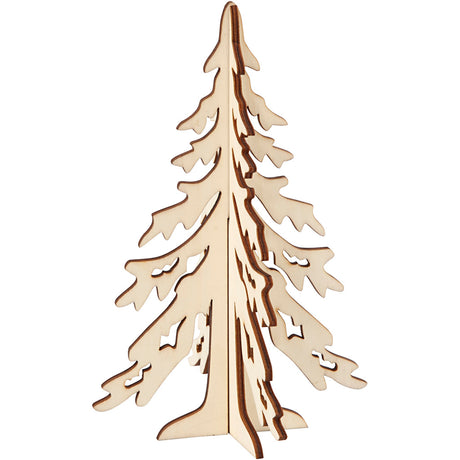 Christmas Tree, H: 20 cm, W: 13 cm, plywood 