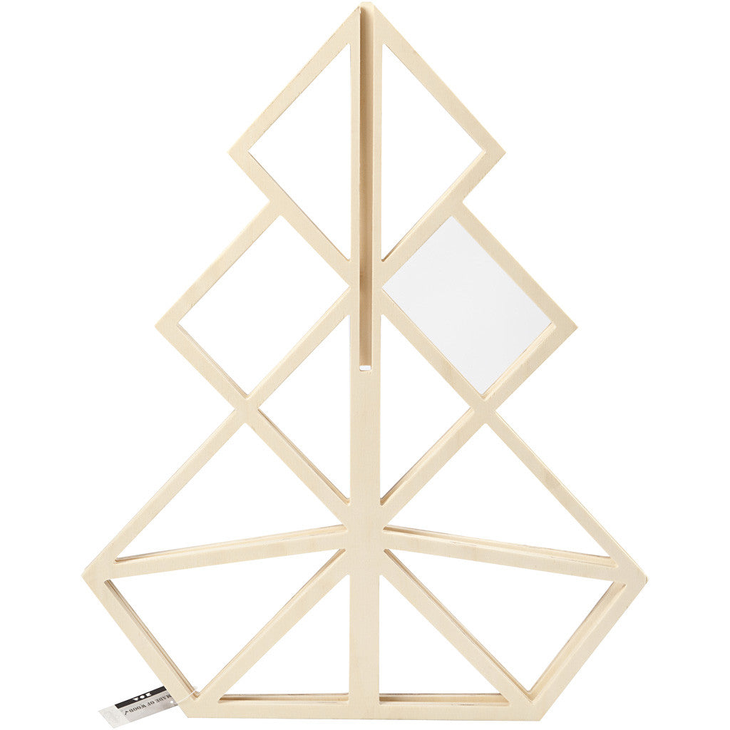 Christmas Tree, H: 60 cm, W: 48 cm, plywood - 1 pc
