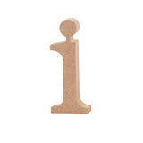 Letter, i, H: 10.5 cm, thickness 2 cm, MDF 
