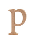 Letter, p, H: 12.8 cm, thickness 2 cm, MDF 