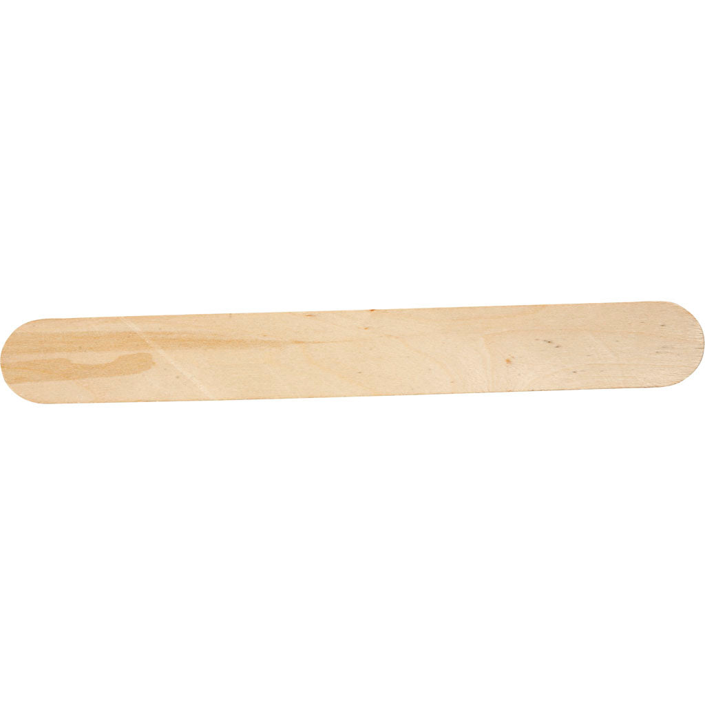 Ice Lolly Sticks, Long, thick, L: 20 cm, W: 25 mm, birch - 50 pcs