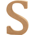 Letter S, H: 13 cm, thickness 2 cm, MDF 