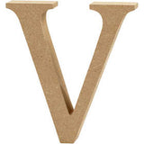 Letter V, H: 13 cm, thickness 2 cm, MDF - 1 pc