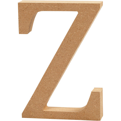 Letter Z, H: 13 cm, thickness 2 cm, MDF 