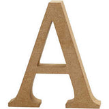 Letter A, H: 8 cm, thickness 1.5 cm, MDF - 1 pc