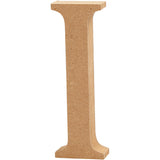 Letter I, H: 8 cm, thickness 1.5 cm, MDF 
