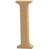 Letter I, H: 8 cm, thickness 1.5 cm, MDF - 1 pc