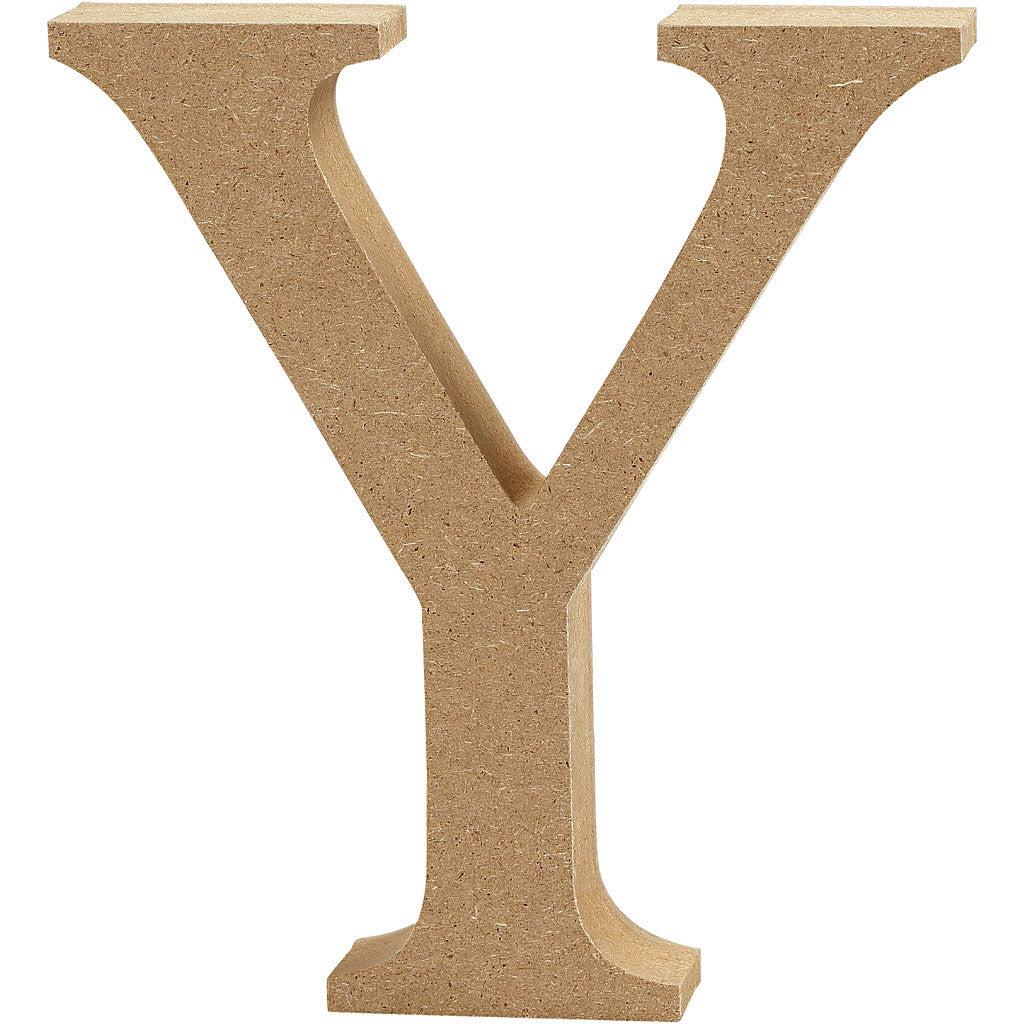 Letter Y, H: 8 cm, thickness 1.5 cm, MDF - 1 pc