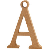 Letter Ã, H: 8 cm, thickness 1.5 cm, MDF 
