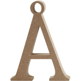 Letter Ã, H: 8 cm, thickness 1.5 cm, MDF - 1 pc