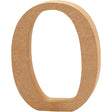 Number 0, H: 8 cm, thickness 1.5 cm, MDF 