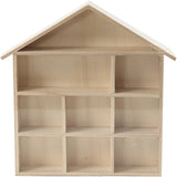 House-Shaped Shelving Sypcsem, size 26x25.2 cm, H: 3.5 cm, paulownia - 1 pc