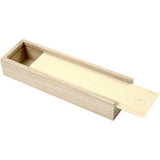 Pencil Case, size 20x6x3.5 cm, inner size 18.4+4.5+3.3 cm, paulownia - 1 pc