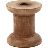 Spool, H: 50 mm, D: 30+48 mm, poplar wood, hole size 10 mm - 10 pcs